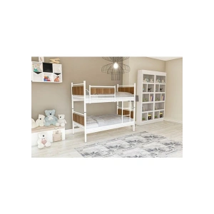 Metalia Gm 128 Star Ahşap Metal Ranza Beyaz-Ceviz