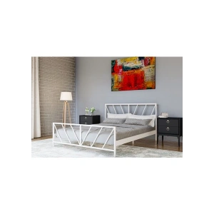 Metalia Gm 227 Gözde Beyaz Çift Kişilik Karyola 140 x 190