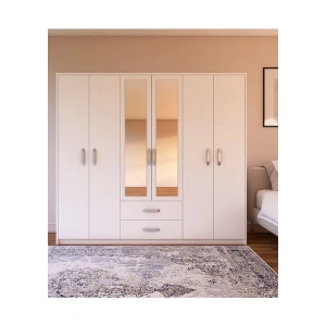 Metalia Gm315 Cesar 6 Kapı 2 Çekmeceli Aynalı Gardırop
