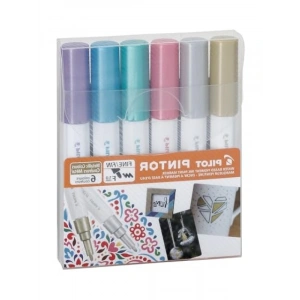 Metalik Renkli Boya Seti 6 Adet