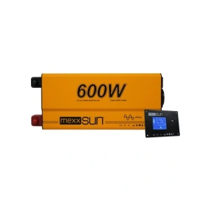 Mexxsun 12V 600W Ats Ups Şarjlı Tam Sinüs Inverter (Ekranlı) – MEX600TC