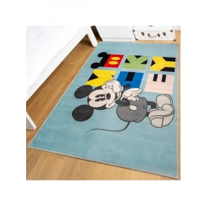 Mickey Mouse Baskılı Polyester Halı, Çok Renkli, 80x120 cm