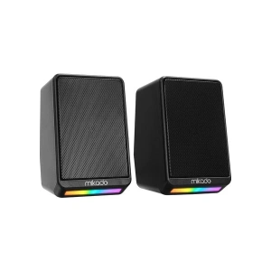 Mikado MD-178 2.0 3W*2 Siyah Rgb Aydınlatmalı USB + 3.5mm USB 5V Speaker Hoparlör