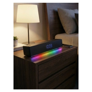 Mikado MD-SBT27 Siyah Bluetooth Hoparlör 10W RGB Alarm ve Saat Özellikli