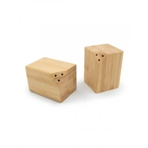 Mıknatıslı Bambu Tuzluk ve Baharatlık Seti - 2li