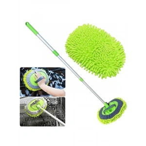 Mikrofiber Araba Yıkama Fırçası - Teleskopik Uzun Saplı