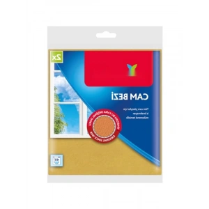 Mikrofiber Cam Bezi, Ekstra Parlaklık, Sarı, 2li Paket