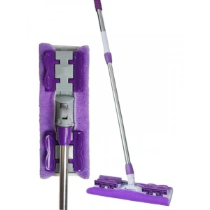 Mikrofiber Mandallı Sihirli Yer Mopu - Teleskopik Sap ile