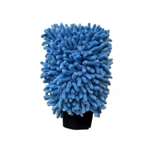 Mikrofiber Peluş Araç Yıkama Eldiveni, Çift Taraflı Temizlik