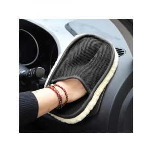Mikrofiber Yün Araba Yıkama Eldiveni - Yumuşak ve Ergonomik