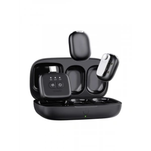 Mikrofon Seti - İki Kişilik, Kompakt Tasarım, Siyah