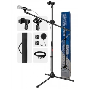 Mikrofon Standı, Pop Filtre ve XLR Kablo Seti
