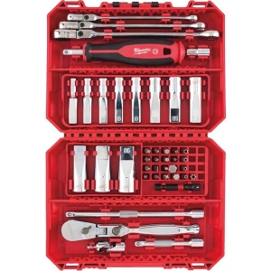 Milwaukee 1/4 Cırcır Tornavida Kollu Lokma Seti 42 Parça - 4932498382