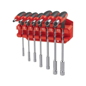 Milwaukee 7 Parça Metrik Lokma Anahtar Seti (Ergonomik Tutma Saplı - Askı Aparatlı) - 4932498704