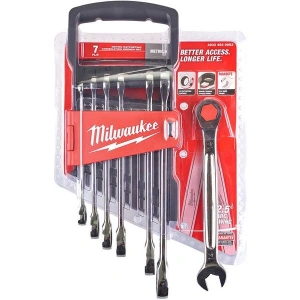 Milwaukee Kombine Anahtar Seti Cırcırlı 7 Parça - 4932464993