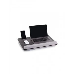 Minderli Laptop Sehpası, Antik Gri Renk ile Rahat Kullanım İmkanı