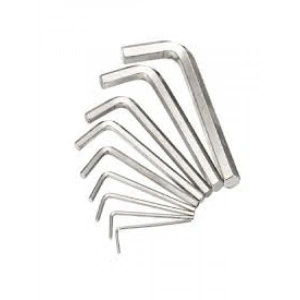 Mini Alyan Anahtarı Seti, 9 Parça, Çelik, 2 mm - 10 mm