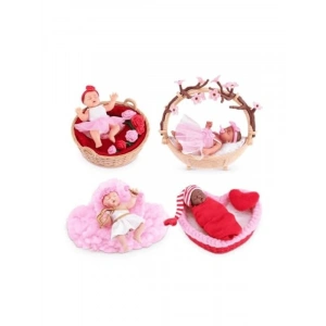 Mini Baby Tatlı Kalpler Sürpriz Paket MNB22000 Özel Kalp Kapsül İçinde Ultra Gerçekçi Mikro Bebek ve Tematik Oyun Aksesuarları