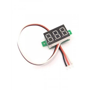 Mini Dijital Voltmetre - DC 0-100V Kırmızı LED Ekran