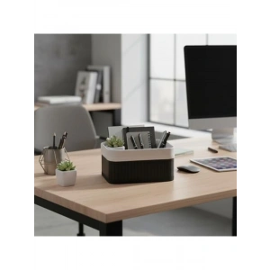 Mini Dikdörtgen Bambu Düzenleyici, 20x15x10 cm, Çok Amaçlı