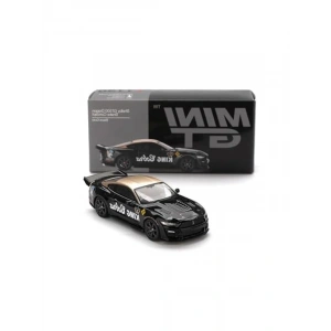 Mini GT 1/64 Ölçeğinde Bitmiş Araç Modeli - Siyah/Altın