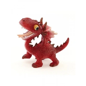Mini Kırmızı Ejderha Figürü - Teraryum ve Bahçe Dekoru