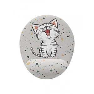 Minik Kedi Tasarımlı Bilek Destekli Mouse Pad, Rahat Kullanım