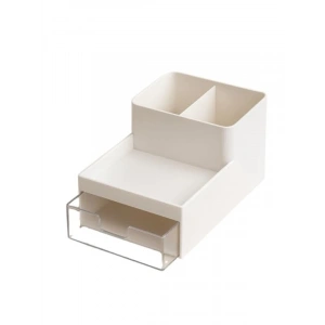 Minimalist Şeffaf Makyaj Organizeri - Çok Amaçlı Kullanım