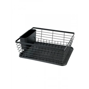 Modern Metal Bulaşıklık - Siyah, 36 x 15 x 30,3 cm