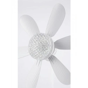 Modern Tavan Vantilatörü, Kristal LED Avize ile 30W Güç