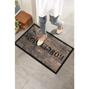 MONNHEIN Kapı Önü Paspası - Modern ve Şık Kapı Paspası | Ev, Ofis ve Dış Mekân Kullanımı İçin (Rustic Welcome)