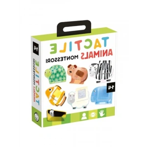 Montessori Taktile Hayvanlar Eğitici Puzzle - 1-4 Yaş İçin