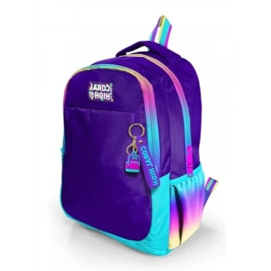 Mor Fermuarlı Sırt Çantası - İlkokul ve Ortaokul İçin