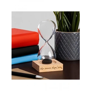 Motivasyon Mottolu Manyetik Kum Saati