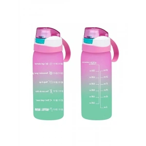 Motivasyon Su Matarası - Pembe Plastik 1L