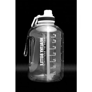 Motivasyonel Su Matarası, 2.5 L Kapasite ile Beyaz Renk