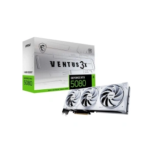 Msı Geforce Rtx 5080 16GB Ventus 3x Oc Whıte Gddr7 256BIT DX12 Gaming (Oyuncu) Ekran Kartı