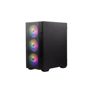 MSI MAG FORGE M100A D60 Akrilik yan panel 3x120mm 1x120mm Auto RGB Fan 600W 80+ mATX Gaming Bilgisayar Kasası