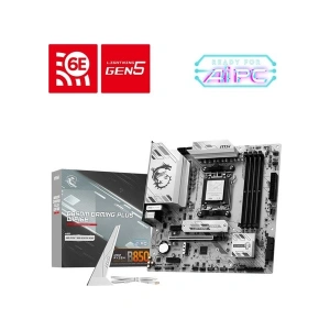 Msı MB B850M Gamıng Plus WIFI6E Am5 Ddr5 8200MHZ(OC) HDMI Dp 2x M.2 USB 10GBS 2.5g Lan Wı-Fı 6e Matx
