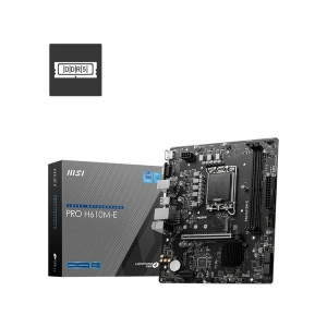 MSI MB PRO H610M-E SOKET 1700 DDR5 5600MHZ(OC) HDMI VGA M.2 USB3.2 1x 1G LAN mATX