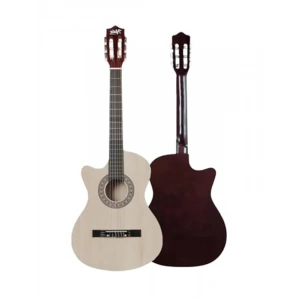 Natural Renk Klasik Gitar, 4/4 Ölçü ve Sap Ayarı ile Full Set