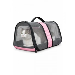 Nefes Alabilen Fileli Kedi Taşıma Çantası, Hafif ve Katlanabilir