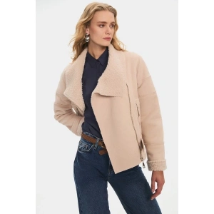 NG Style Kürk Detaylı Kemerli Mont