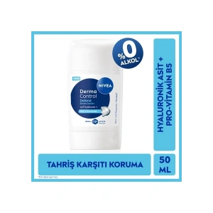 Nivea Kadın Stick Deodorant Derma Control Defend 50 Ml,72 Saat Koruma,alkolsüz,Hyaluron,Pro Vitamin