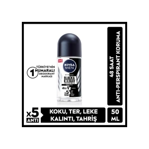 NIVEA Men Erkek Roll-on Deodorant Black&White Invisible Original 50ml
