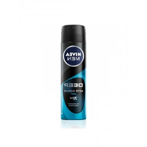 NIVEA Men Erkek Sprey Deodorant Deep Beat 150ml, 72 Saat Anti-Perspirant Koruma