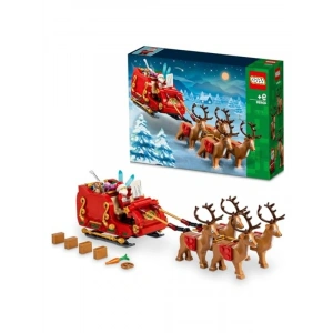 Noel Temalı Oyuncak Seti, Kızak ve Minifigürler ile Eğlenceli Yılbaşı Hediyesi