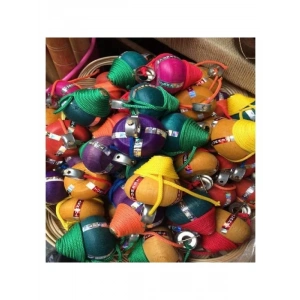 Nostaljik Ahşap Topaç - 5li Demet