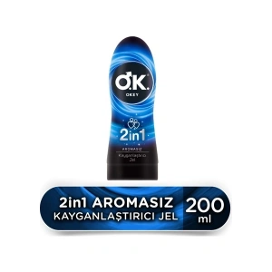 Okey 2in1 Aromasız Jel 200 Ml