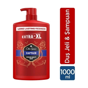 Old Spice Captain Erkek Duş Jeli ve Şampuan 1000 ml XXL Büyük Boy